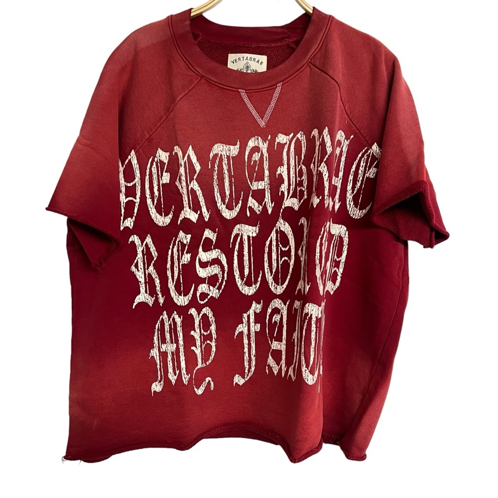 New Mens‎ Vertabrae Faith Crew Neck Shirt